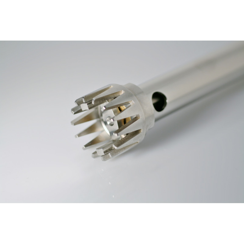 TIGE DE DISPERSION EN ACIER INOX FORME EN W POUR KINEMATICA POLYTRON