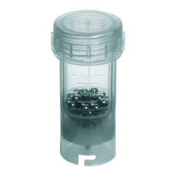 TUBE DE BROYAGE BMT-50S 50 ML AVEC BILLES EN ACIER INOX POUR ULTRA TURRAX TUBE DRIVE PAR 10