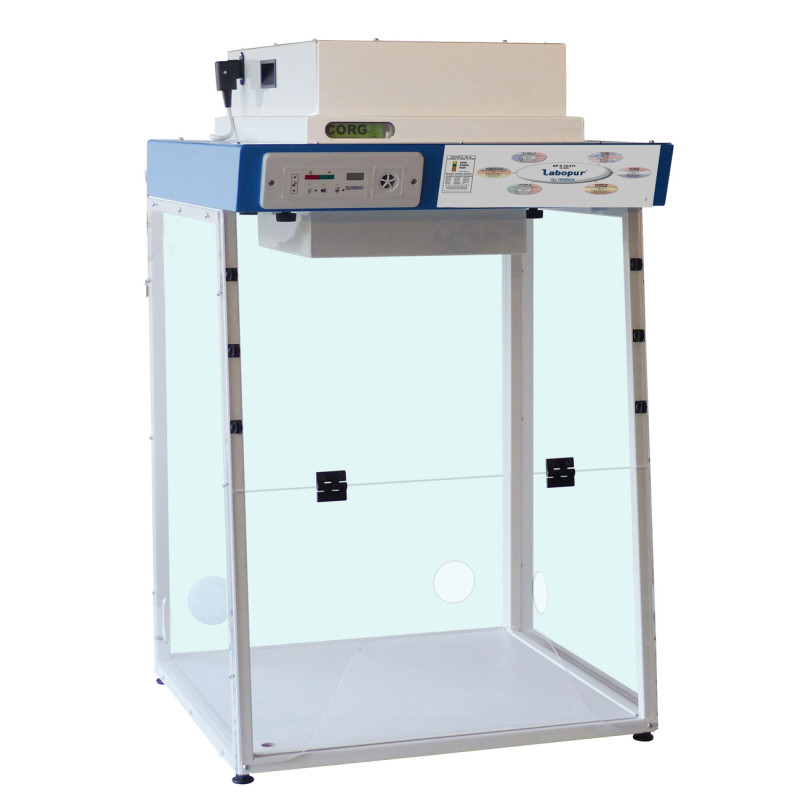 HOTTE A FILTRATION TRIONYX CLASSE 2 H061Z+, 1 COLONNE DE FILTRATION, AVEC PASSAGE TRAPEZE, SANS FILTRE ET SANS PLAN DE TRAVAIL