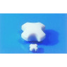 BARREAU AIMANTE FORME CROIX PLEINE REVETU PTFE , DIAMETRE 20 mm X HAUTEUR 10 mm
