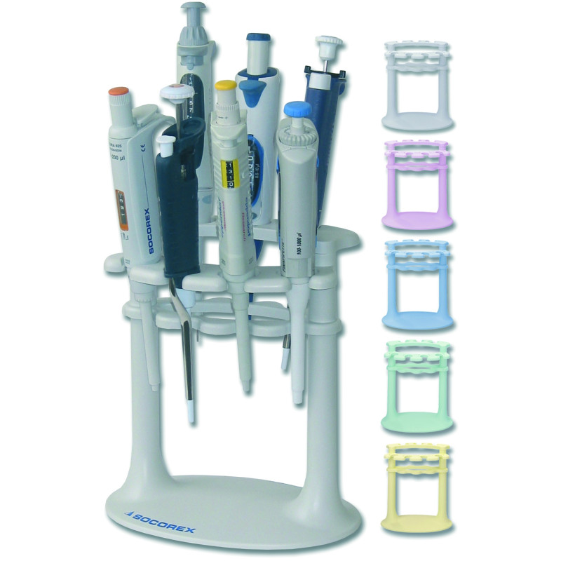 PORTOIR POUR MICROPIPETTE SOCOREX TON BLEU GLACE