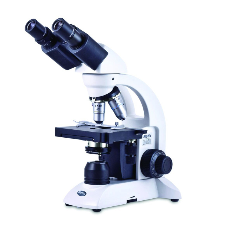 MICROSCOPE MOTIC BA 81 POUR ENSEIGNEMENT, ECLAIRAGE LED, AVEC OBJECTIFS PLAN 4X, 10X, 40X