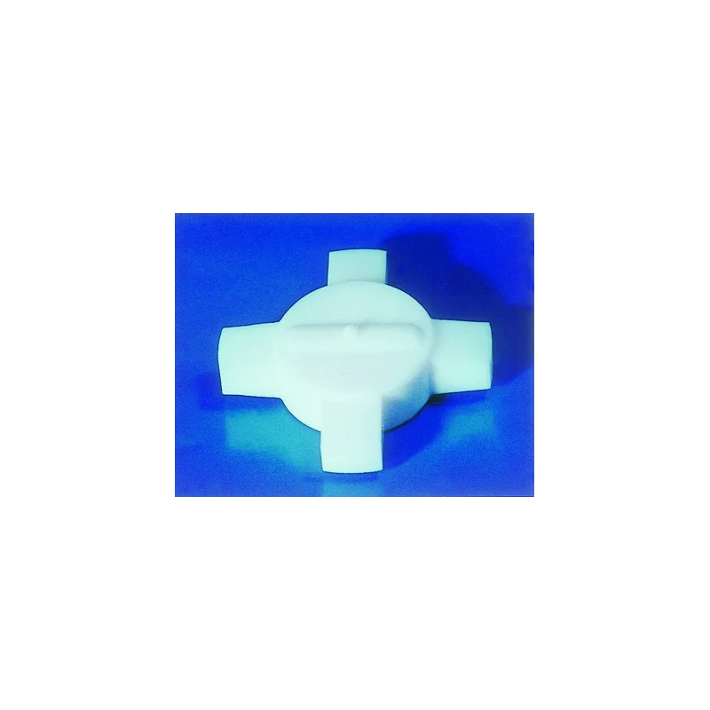 BARREAU AIMANTE FORME ROUE CRANTEE REVETU PTFE , DIAMETRE 37 mm X LONGUEUR 62 mm