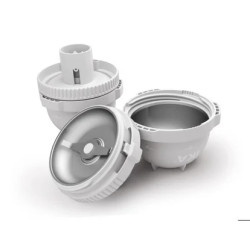 BOL DE BROYAGE 40 ML EN ACIER INOX AVEC 25 JOINTS, 5 COUTEAUX ET 5 RACCORDS POUR TUBE MILL CONTROL