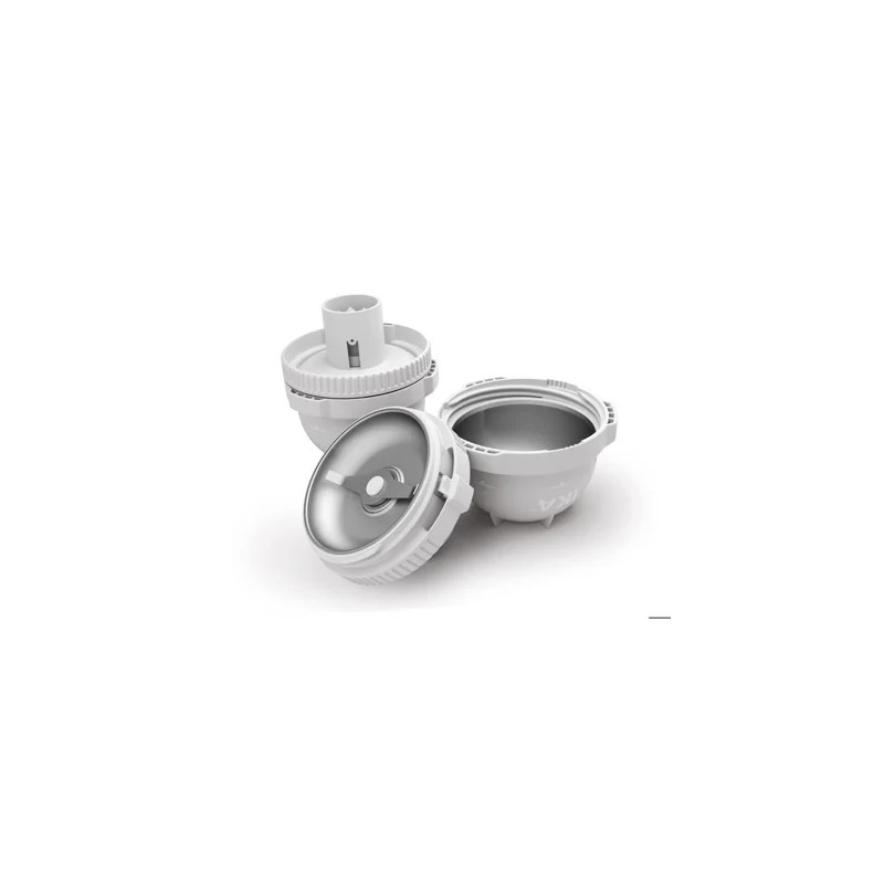 BOL DE BROYAGE 40 ML EN ACIER INOX AVEC 25 JOINTS, 5 COUTEAUX ET 5 RACCORDS POUR TUBE MILL CONTROL
