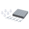 JEU DE 10 COUTEAUX, 10 RACCORDS ET 100 JOINTS POUR BOL 40 ML DE TUBE MILL CONTROL