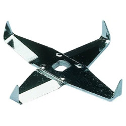 COUTEAU FORME CROIX EN INOX M23 POUR BROYEUR UNIVERSEL M20 IKA