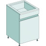 LAVERIE EN GRES SUR MEUBLE NUE EQUILABO