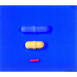 BARREAU AIMANTE FORME OCTOGONAL AVEC ANNEAU CENTRAL REVETU PTFE BLANC, DIAMETRE 8 mm  X LONGUEUR 22 mm  