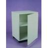 MEUBLE SUR ROULETTES A 1 PORTE AVEC ETAGERE, LONGUEUR 530 MM X PROFONDEUR 465 MM X HAUTEUR 720 MM