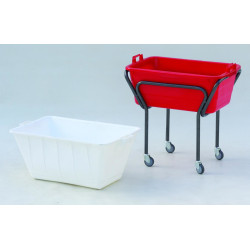 CHARIOT DE LABORATOIRE POUR BAC EN POLYETYLENE (A COMMANDER SEPAREMENT)