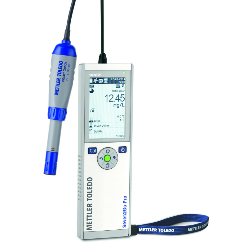 OXYMETRE PORTABLE METTLER SEVEN2GO PRO, S9-FIELD KIT, AVEC SONDE INLAB OPTIOX, FLACONS, MALETTE ET ADAPTATEUR DBO