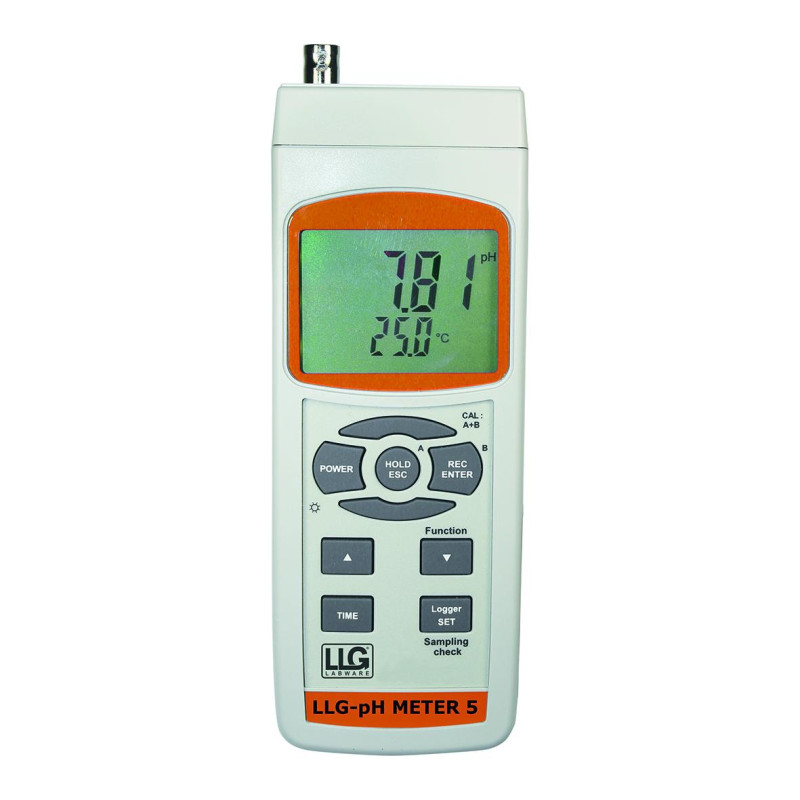 PH METRE DE TERRAIN PH 5 EN MALETTE COMPRENNANT ELECTRODE AVEC SONDE DE T° INTEGRE, TAMPONS 4 ET 7 ET CARTE SD 4 Go