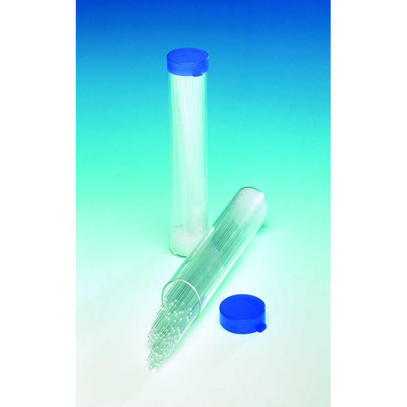 TUBE CAPILLAIRE EN VERRE POUR POINT DE FUSION, 2 COTES OUVERT