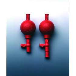 POIRE A PIPETER DE SECURITE UNIVERSELLE ROUGE