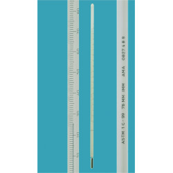 THERMOMETRE ASTM 6 C -80+20 GRADUATION 1øC REMPLISSAGE TOLUENE