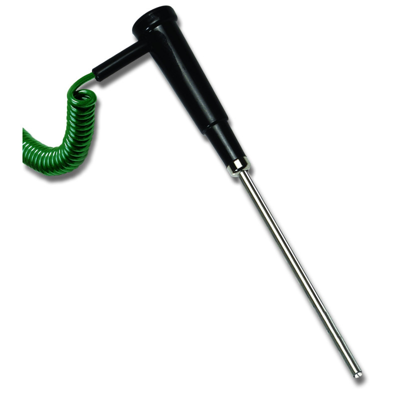SONDE A THERMOCOUPLE TYPE K DE SURFACE EN ACIER INOX DIAMETRE 8 MM CABLE 1 M HANNA