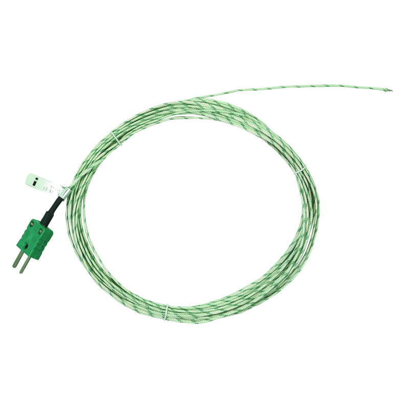 SONDE THERMOCOUPLE HANNA TYPE K FILAIRE GAINE DE SOIE -200°C A 400°C AVEC CABLE