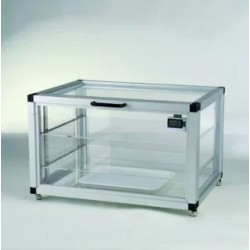 DESSICCATEUR HORIZONTAL STAR EN VERRE ACRYLIQUE L X P X H : 480 x 330 x 260 mm