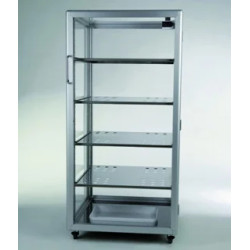 DESSICCATEUR ARMOIRE MAXI 1 EN VERRE ACRYLIQUE/ALUMINIUM L X P X H : 495 X 540 X 1030 mm