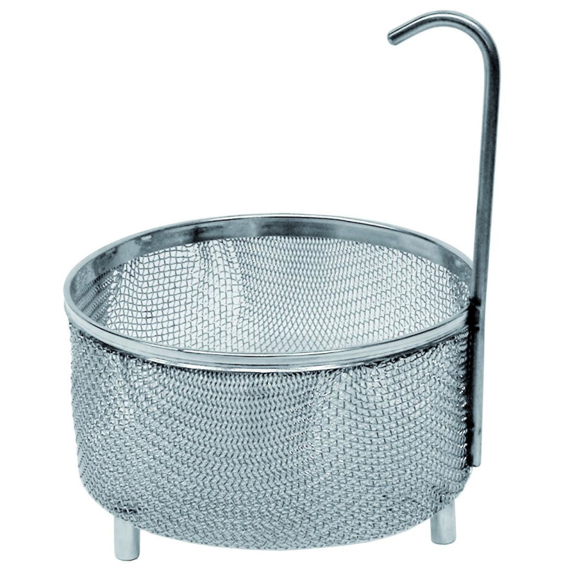 PANIER GRILLAGE EN INOX DIAMETRE INT. 75 MM POUR BAIN A ULTRASONS SONOREX