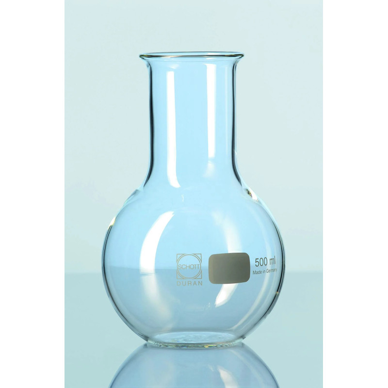 BALLON EN VERRE DURAN A FOND PLAT COL LARGE 50 ml