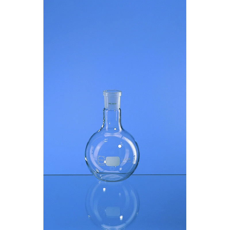 BALLON EN VERRE DURAN FOND PLAT 2000 ml RODAGE 24/29
