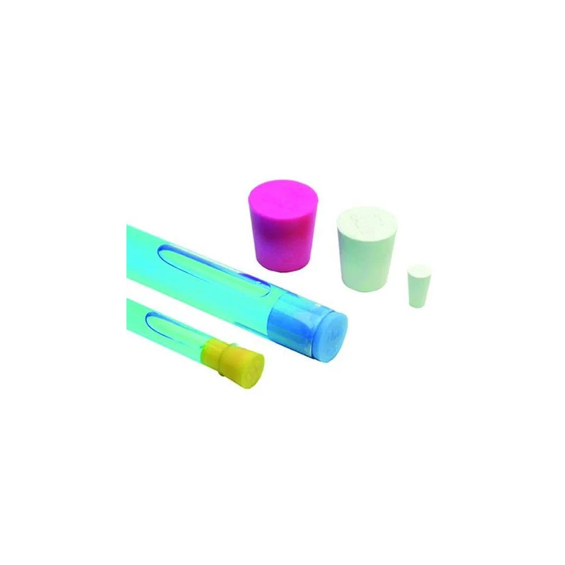 BOUCHON CONIQUE EN SILICONE COLORE