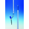 BURETTE EN VERRE BOROSILICATE HIRSCHMANN CLASSE AS SCHELLBACH AVEC ROBINET LATERAL A POINTEAU PTFE 10 ML
