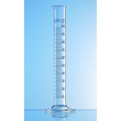EPROUVETTE GRADUEE EN VERRE DURAN CLASSE A BLAUBRAND 100 ml / 1 ml