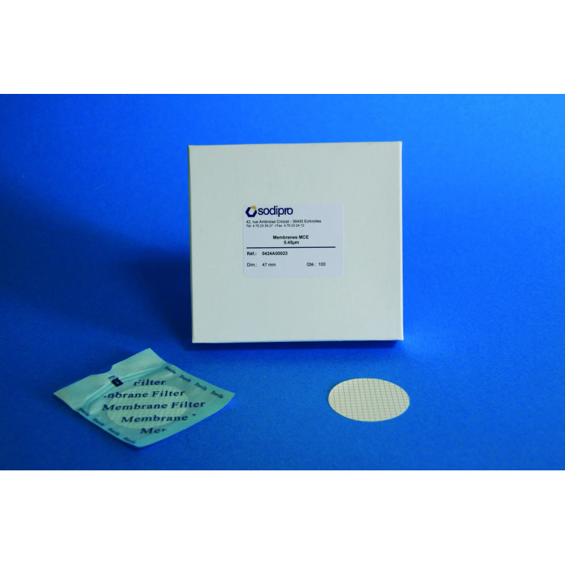 MEMBRANE FILTRANTE EN ESTER MIXTE DE CELLULOSE SODIPRO PAR 100