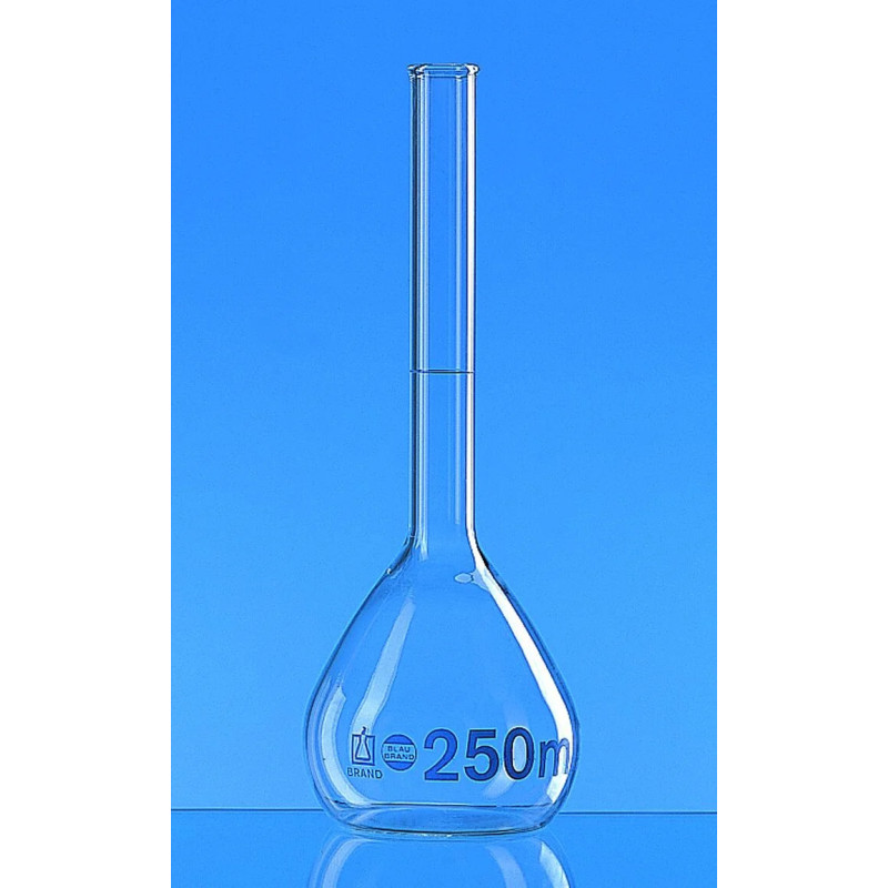 FIOLE JAUGEE EN VERRE DURAN A COL LISSE CLASSE A BLAUBRAND 500 ml