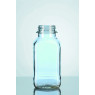 FLACON CARRE EN VERRE BRUN SODOCALCIQUE COL A VIS GL 54 SANS BOUCHON 500 ML