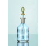 FLACON COMPTE GOUTTES EN VERRE TRANSPARENT, COL RODE, SANS POIRE CAOUTCHOUC, 250 ML