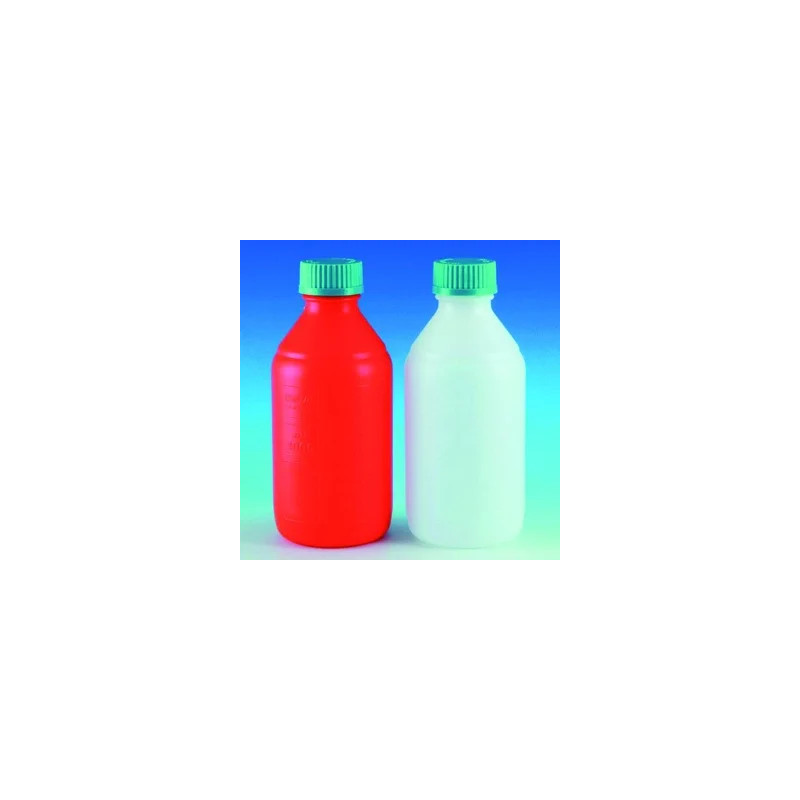 FLACON EN POLYETHYLENE TRANSLUCIDE AVEC BOUCHON A VIS 2000 ML