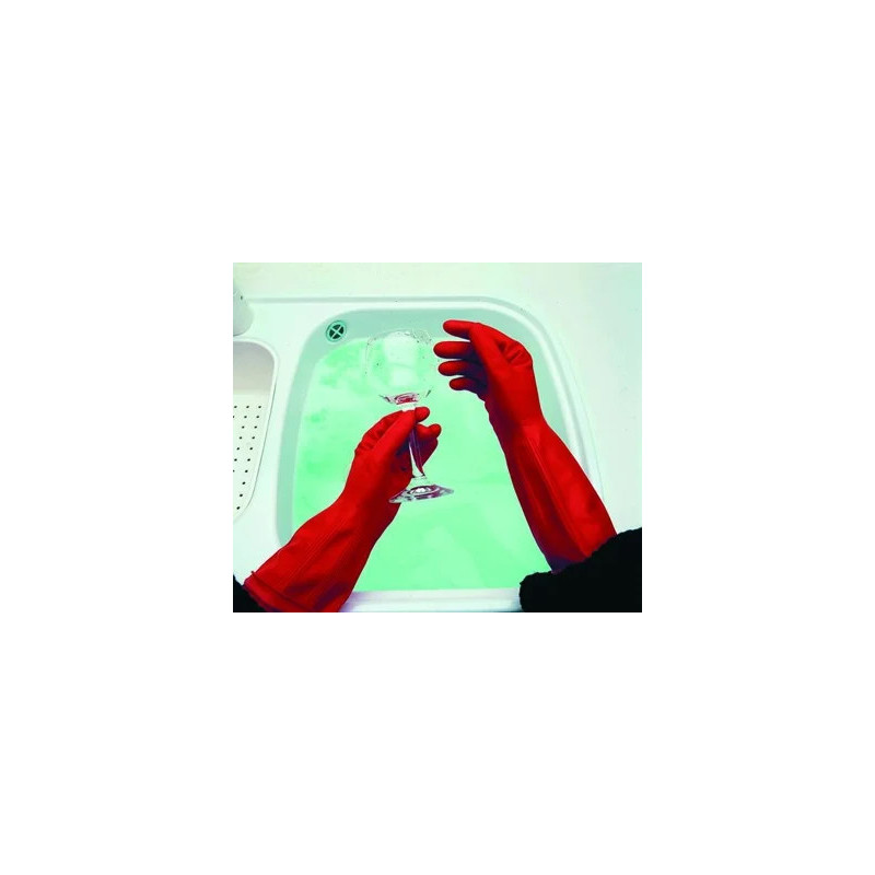 GANTS DE NETTOYAGE LATEX/INTERIEUR COTON, MARIGOLD G01R CLASSIC, 1 PAIRE