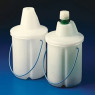 PORTE FLACON DE SECURITE EN POLYETHYLENE AVEC OUVERTURE TRONQUEE POUR FLACON DE 4 LITRES