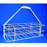 PANIER PORTE FLACONS EN PE FIL ACIER INOX ELECTROPOLI 2 X 5 POUR FLACONS CARRES DURAN 1000 ml