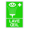 PANNEAU DE REPERAGE LAVE ŒIL EN PVC 350 x 230 MM