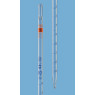 PIPETTE GRADUEE EN VERRE CLASSE AS BLAUBRAND, TYPE 3 ECOULEMENT TOTALE ZERO EN HAUT, GRADUATIONS BLEUES, 2 ML / DIVISION 0,01 ml