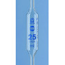PIPETTE JAUGEE EN VERRE CLASSE AS BLAUBRAND 1 TRAIT BRUN 2 ml