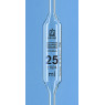PIPETTE JAUGEE EN VERRE CLASSE B SILBERBRAND 1 TRAIT GRADUATIONS BRUNES 10ML