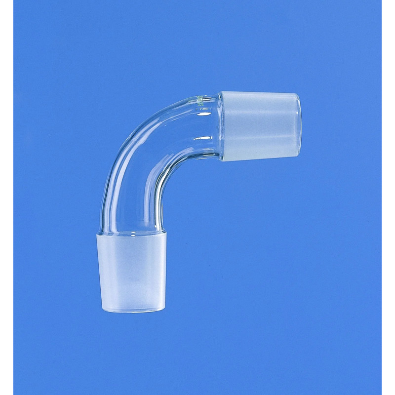 ALLONGE COUDEE 90ø EN VERRE BOROSILICATE RODAGE 14/23
