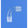 ALLONGE COUDEE 90ø EN VERRE BOROSILICATE RODAGE 14/23