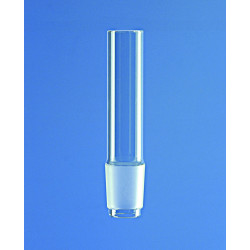 TUBE EN VERRE DURAN AVEC RODAGE MALE 34/35 DIAMETRE EXT 30 MM LONGUEUR 130 MM