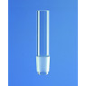 TUBE EN VERRE DURAN AVEC RODAGE MALE 34/35 DIAMETRE EXT 30 MM LONGUEUR 130 MM
