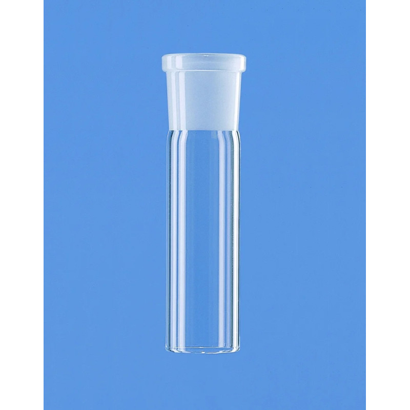 TUBE EN VERRE DURAN AVEC RODAGE FEMELLE 10/19 DIAMETRE EXT 13 MM LONGUEUR 115 MM