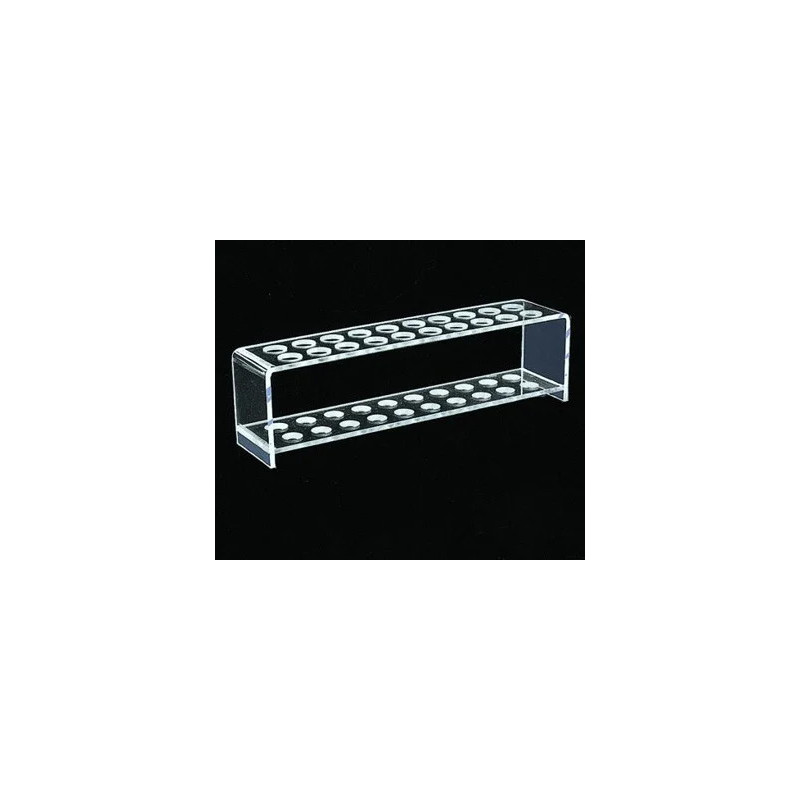 PORTOIR EN PLEXIGLAS POUR TUBES DIAMETRE 18 mm