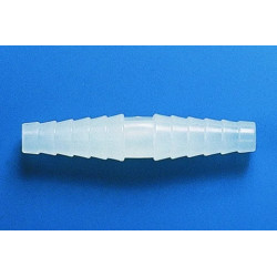 RACCORD CANNELE DROIT EN POLYPROPYLENE POUR TUYAU DIAMETRE 9-13 mm