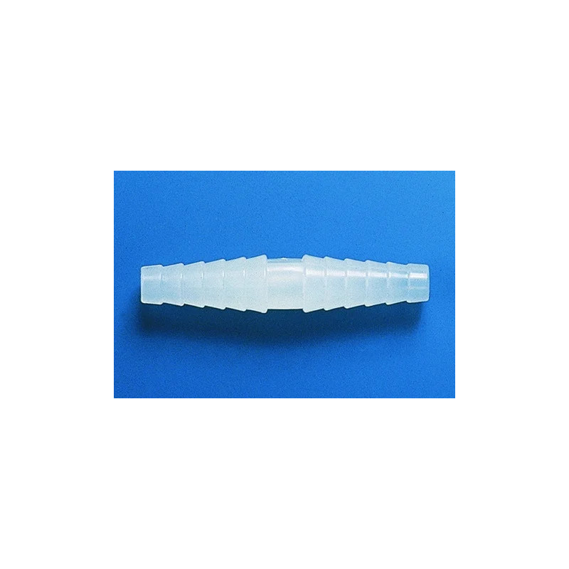 RACCORD CANNELE DROIT EN POLYPROPYLENE POUR TUYAU DIAMETRE 9-13 mm